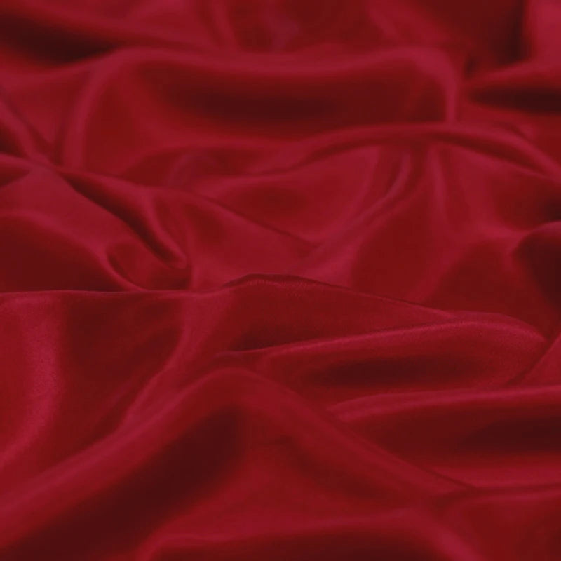 100% Silk Natural Luxury Mulberry Pure Habotai 8m/m 6A grade 45"( 114cm ) Width Solid Scarlet Color Uniform Lining Silk Fabric