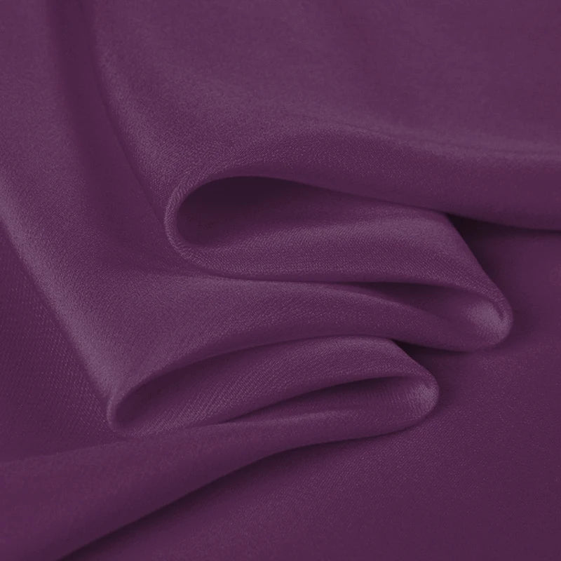 100% Silk Crepe de Chine Natural Pure Mulberry 12 14 16 30mm 45"( 114cm ) 55" (140cm)Width Argyle Purple Lady Silk Lining Fabric