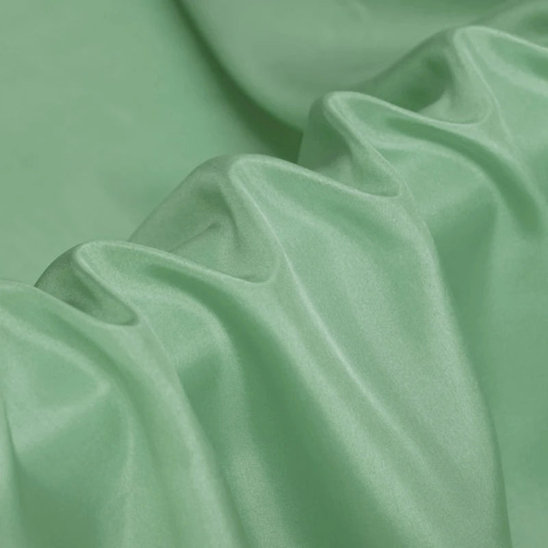 100% Pure Silk Natural Mulberry 8m/m 6A grade 45"( 114cm ) Width Lake-green Advanced Women Uniform Lining Habotai Silk Fabric