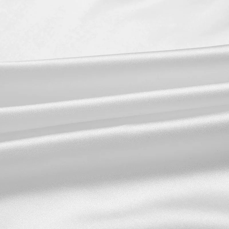 100% silk natural luxury mulberry charmeuse16 19 22m/m 6A grade 45"( 114cm )width bleached white clothing bedding silk fabric