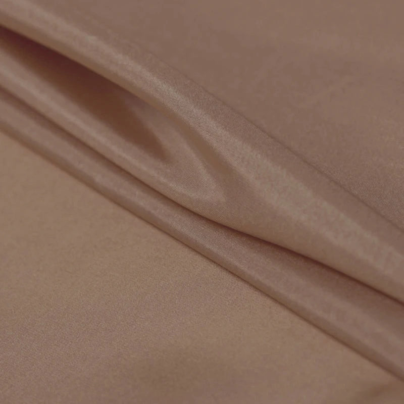 100% Pure Silk Natural Mulberry 8m/m 6A grade 45"( 114cm )Width Advanced Cameo Brown Tailor Clothes Lining Habotai Silk Fabric