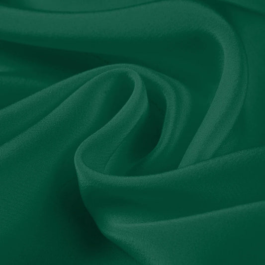 100% Silk Crepe de Chine Natural Pure Mulberry 12 14 16 30mm 45"( 114cm ) 55" (140cm) Width Deep Green Lady Lining Silk Fabric