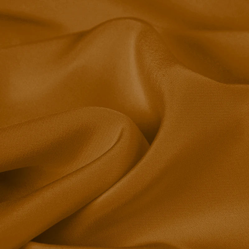 100% Silk Crepe de Chine Natural Pure Mulberry 12 14 16 30mm 45"( 114cm ) 55" (140cm) Width Amber Yellow Lady Silk Lining Fabric