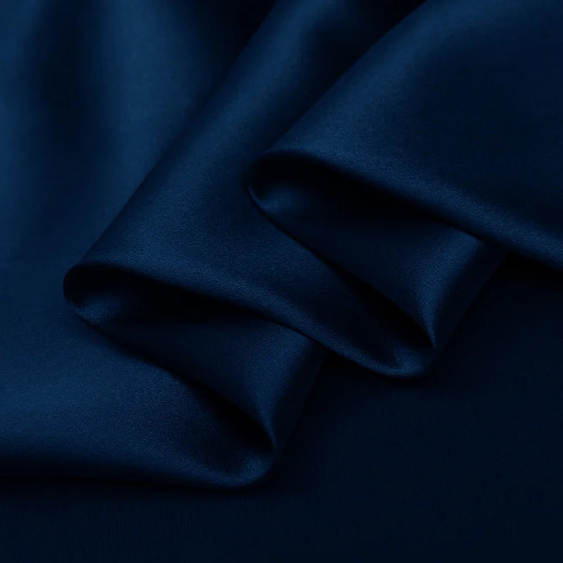 Pure Natural Mulberry Stretch Satin (90% Silk+10% Spandex)16 19m/m Thick 42.5" ( 108cm)  55" (140cm) Width Lady Charmeuse Fabric