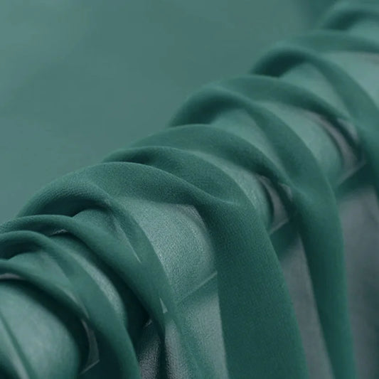 100% Silk Natural Pure Mulberry 5mm 45"( 114cm ) Beryl Green Sexy Lady Chiffon Cloth DIY Luxury 6A Grade Custom Soft Silk Fabric