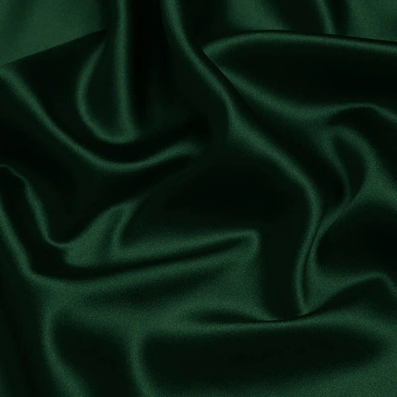 100% silk fabric 16 19 22 30 40m/m thick 45"( 114cm ) width galapagos green pure charmeuse fabric for luxury bedding satin cloth