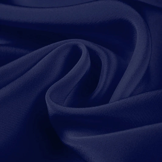 100% Silk Crepe de Chine Natural Pure Mulberry 12 14 16 30mm 45"( 114cm ) 55" (140cm)Width Light Navy Blue Lining Silk Fabric