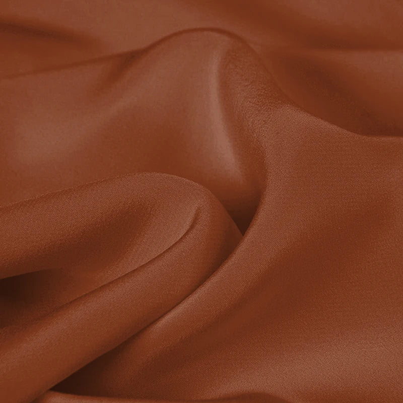 100% Silk Crepe de Chine Natural Pure Mulberry 12 14 16 30mm 45"( 114cm ) 55" (140cm) Width Dark Coffee Dress Lining Silk Fabric