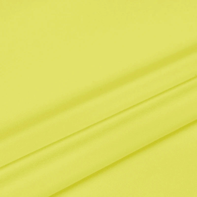 100% Silk Crepe de Chine Natural Pure Mulberry 12 14 16 30mm 45"( 114cm ) 55" (140cm) width Women DIY Bright Yellow Silk Fabric