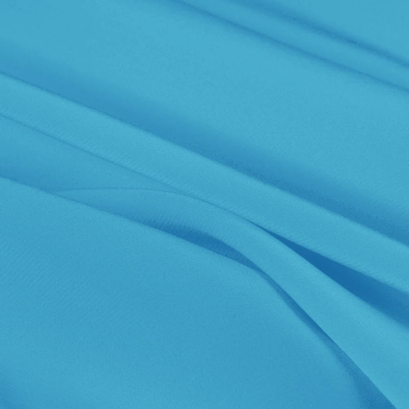 100% Silk Crepe de Chine Natural Pure Mulberry 12 14 16 30mm 45"( 114cm ) 55" (140cm)Width River Blue Luxury Silk Lining Fabric