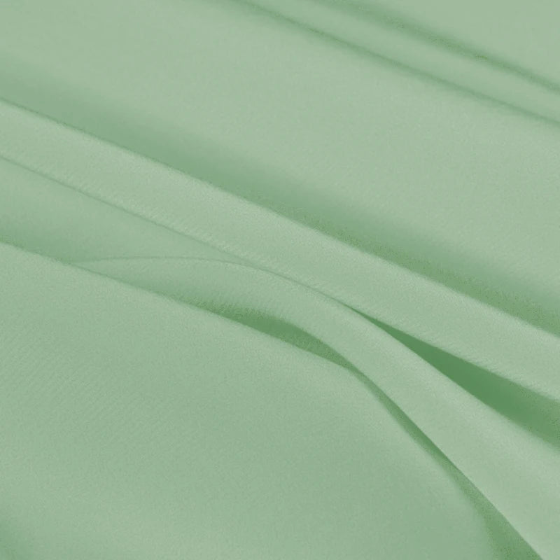 100% Silk Crepe de Chine Natural Pure Mulberry 12 14 16 30mm 45"( 114cm ) 55" (140cm) Width Light Bean Green Lining Silk Fabric