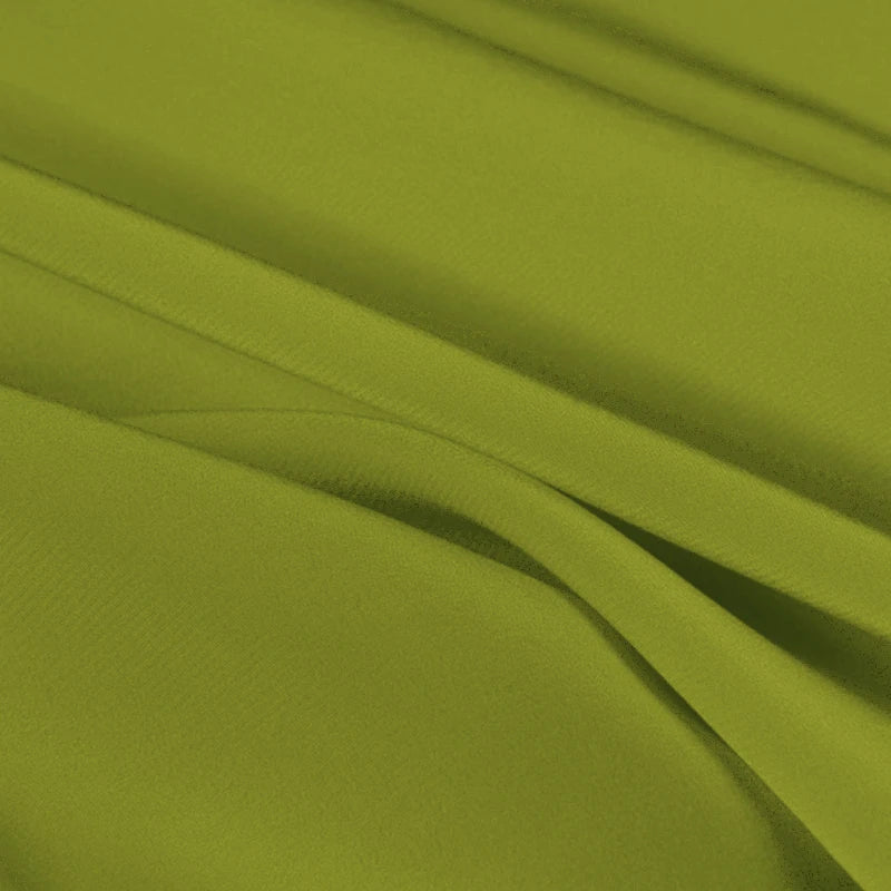 100% Silk Crepe de Chine Natural Pure Mulberry 12 14 16 30mm 45"( 114cm ) 55" (140cm)Width Yellow Green Cloth Lining Silk Fabric