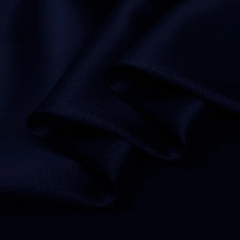 Natural Mulberry Stretch Satin (90% Silk+10% Spandex)16 19m/m Thick 42.5" ( 108cm)  55" (140cm) Width Medieval Blue Silk Fabric