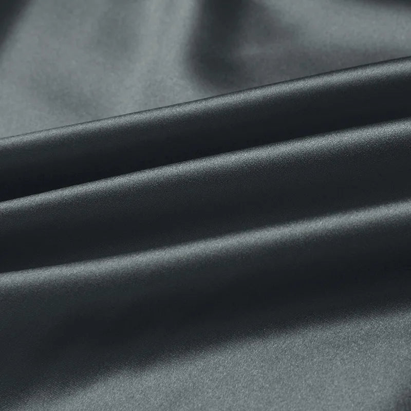 100% silk fabric 16 19 22m/m thick 45"( 114cm )width solid ghost grey pure satin charmeuse luxury clothes bedding silk fabric