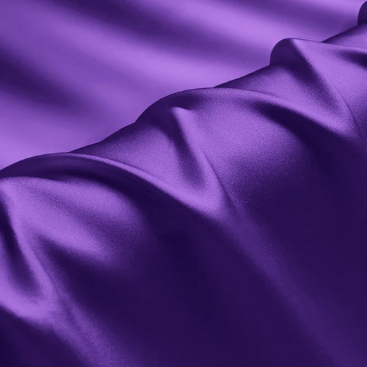 100% silk natural luxury mulberry charmeuse16 19 22m/m 6A grade 45"( 114cm )width solid pure purple clothing bedding silk fabric